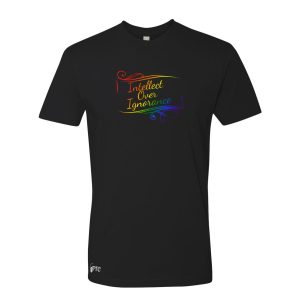Adult “Intellect Over Ignorance” Tee Black