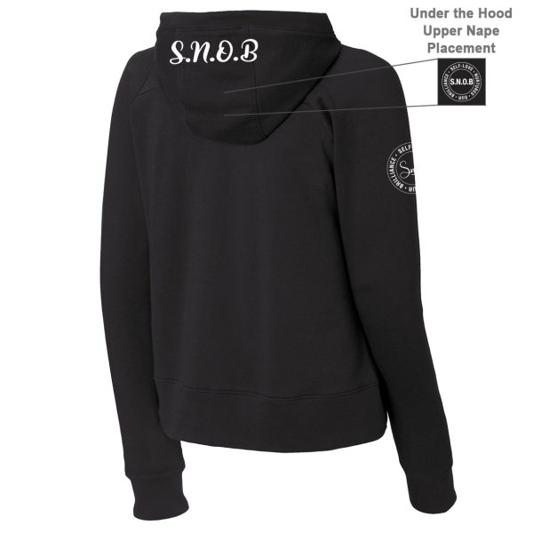 Women's S.N.O.B. Cropped "Self-Confidence" Hoodies - Image 2