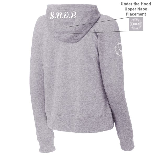 Women's S.N.O.B. Cropped "Self-Confidence" Hoodies - Image 2