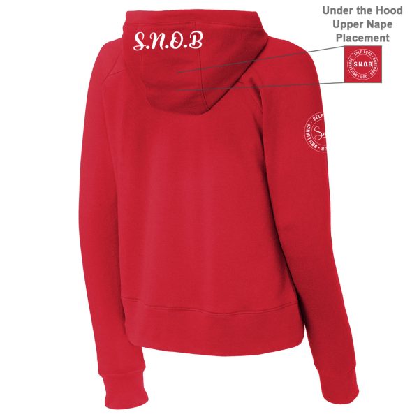 Women's S.N.O.B. Cropped "Self-Confidence" Hoodies - Image 2