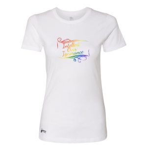 Ladies “Intellect Over Ignorance” Tee White